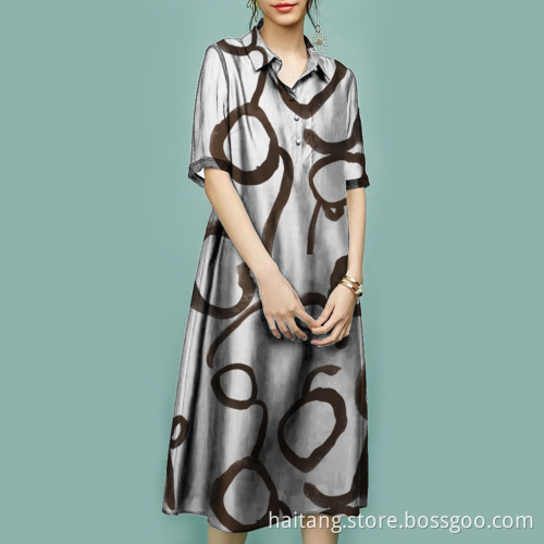 Digital Textile Printing Man Shirt Fabric Plain Fabric